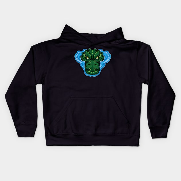 The Lurking Alligator Kids Hoodie by Designs by Darrin